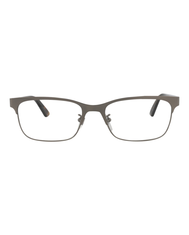 Gucci Square-Frame Titanium Optical Frames Ruthenium Havana Transparent (GG0494OJ-30006523-002)