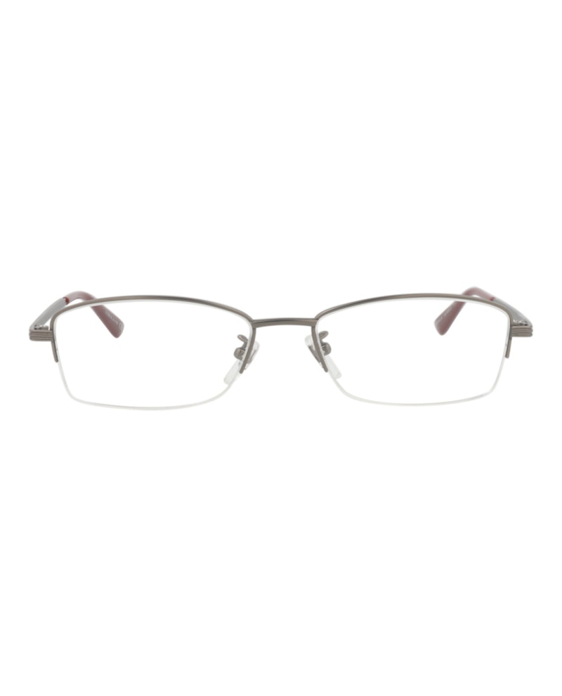 Gucci Square-Frame Titanium Optical Frames Ruthenium Ruthenium Transparent (GG1060OJ-30011720-001)