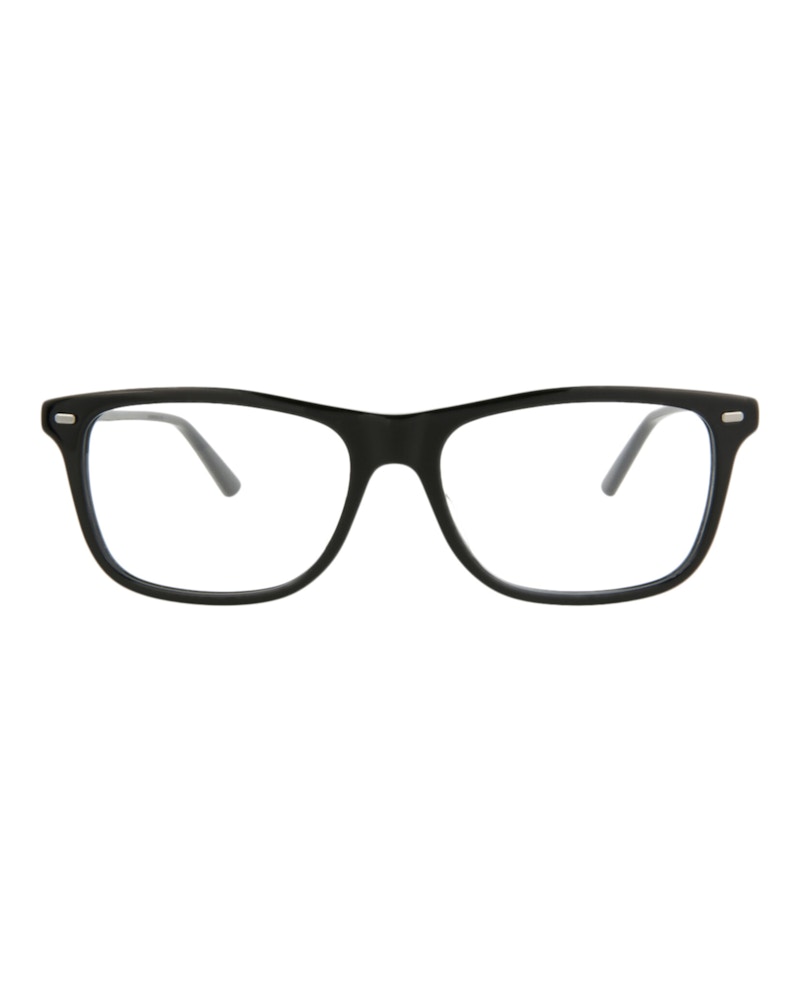 Gucci Square Rectangle Optical Frames Black/Ruthenium/Transparent (GG0519O-30007690-005)