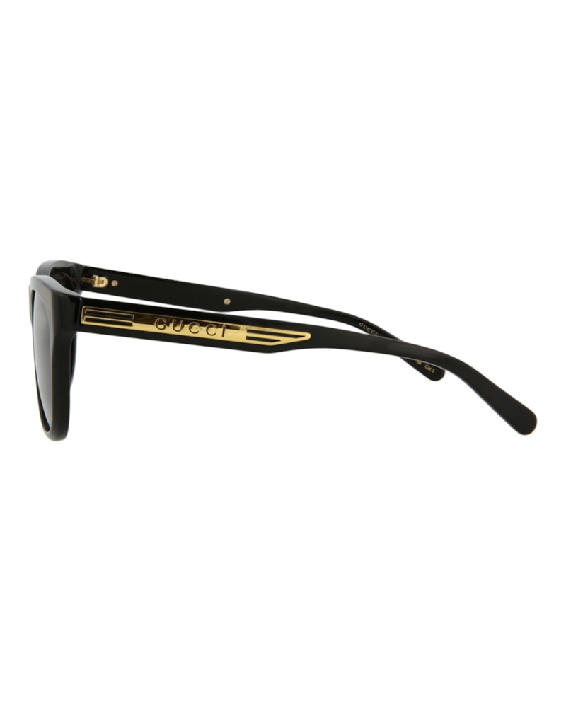 Gucci Square Rectangle Sunglasses Black/Black/Grey (GG0980S-30011204-001)