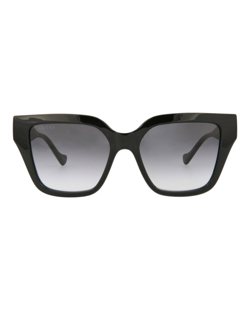Gucci Square Rectangle Sunglasses Black/Black/Grey (GG1023S-30011717-001)