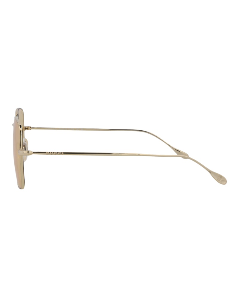 Gucci Square Rectangle Sunglasses Gold/Gold/Orange (GG1184S-30013464-003)