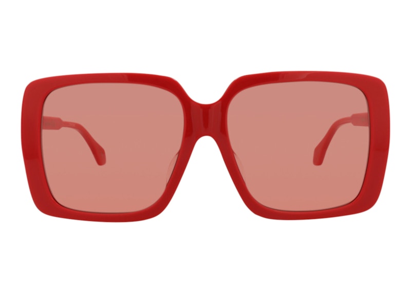 Gucci Square Rectangle Sunglasses Red (GG0567SAN-30013230-005)