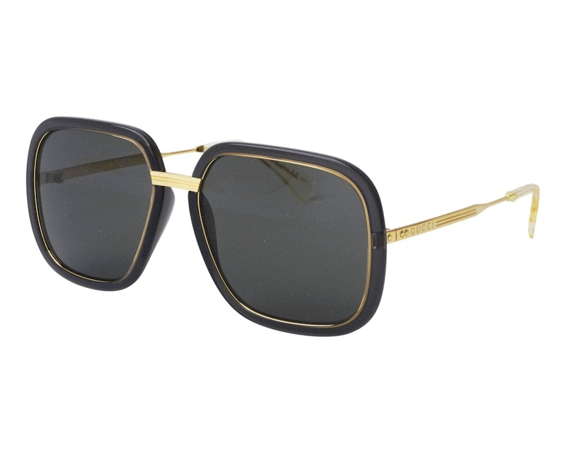 Gucci Square Sunglasses Black/Gold (GG0905S-001)