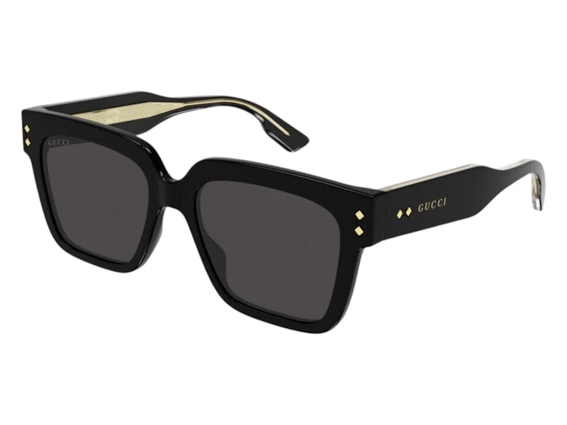 Gucci Square Sunglasses Black Gray (GG1084S-001-54)