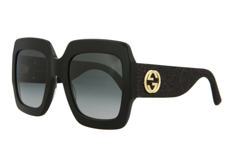 Gucci Square Sunglasses Black/Grey (GG0102S-30001538-001)