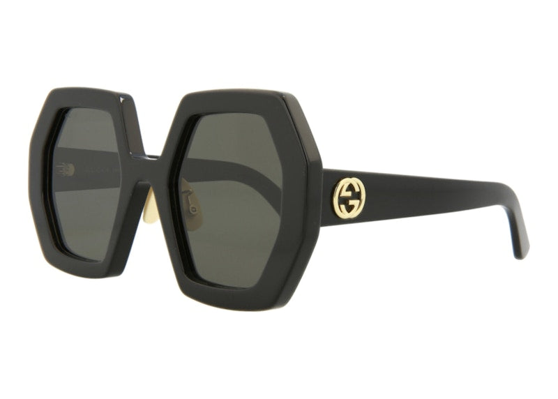 Gucci Square Sunglasses Black/Grey (GG0772S-30008963-004)
