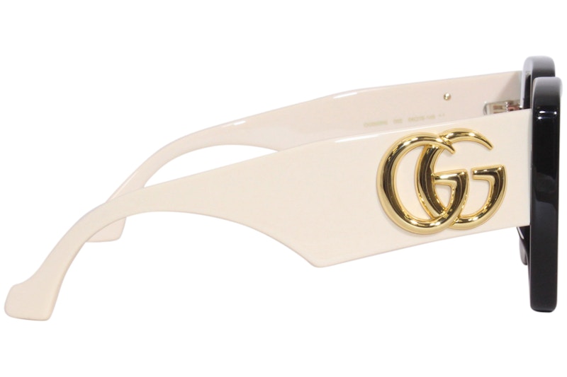 Gucci Square Sunglasses Black White/Pink (GG0956S-002)