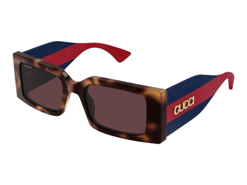 Gucci Square Sunglasses Havana Blue Brown (GG1860S-002)