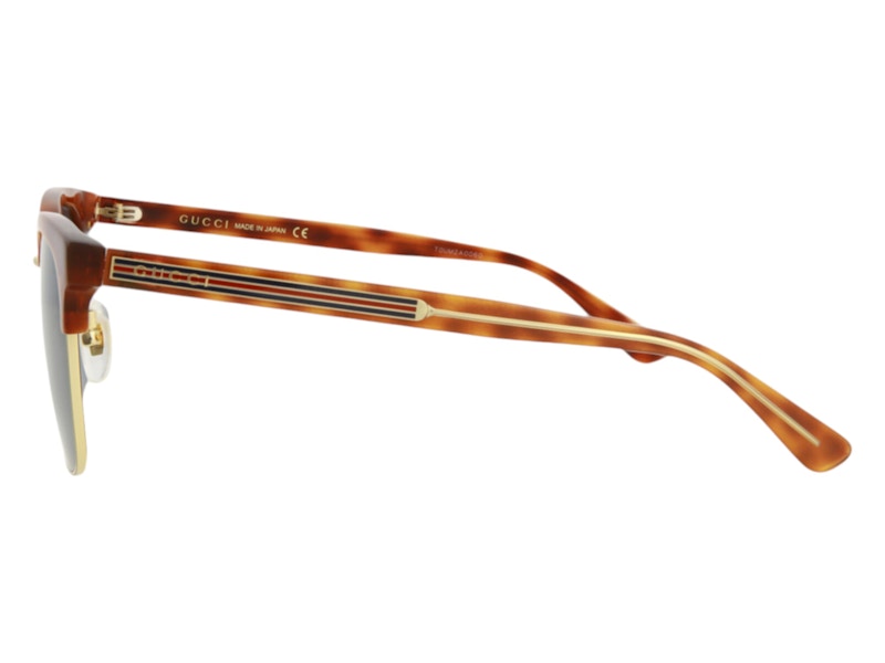 Gucci Square Sunglasses Havana/Blue(GG0382S-30006051-005)