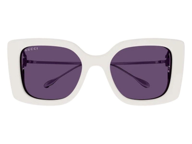 Gucci Square Sunglasses Ivory Violet (GG1567SA-003-54)