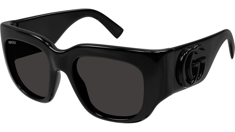 Gucci Square Sunglasses Shiny Black/Grey (GG1545S-001)