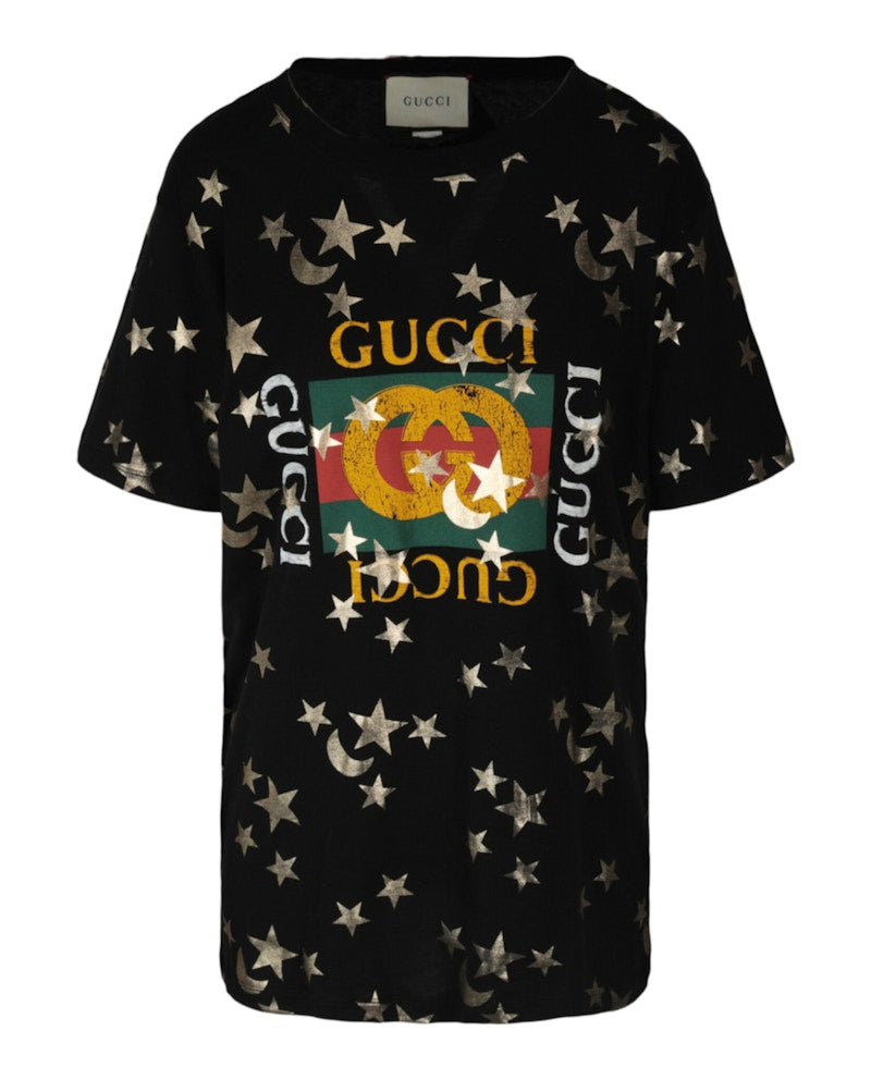 Gucci Stars Printed T-shirt Black