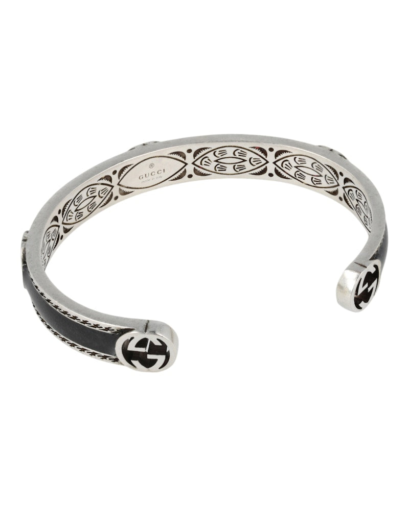 Gucci Sterling Silver Interlocking G Bracelet Silver