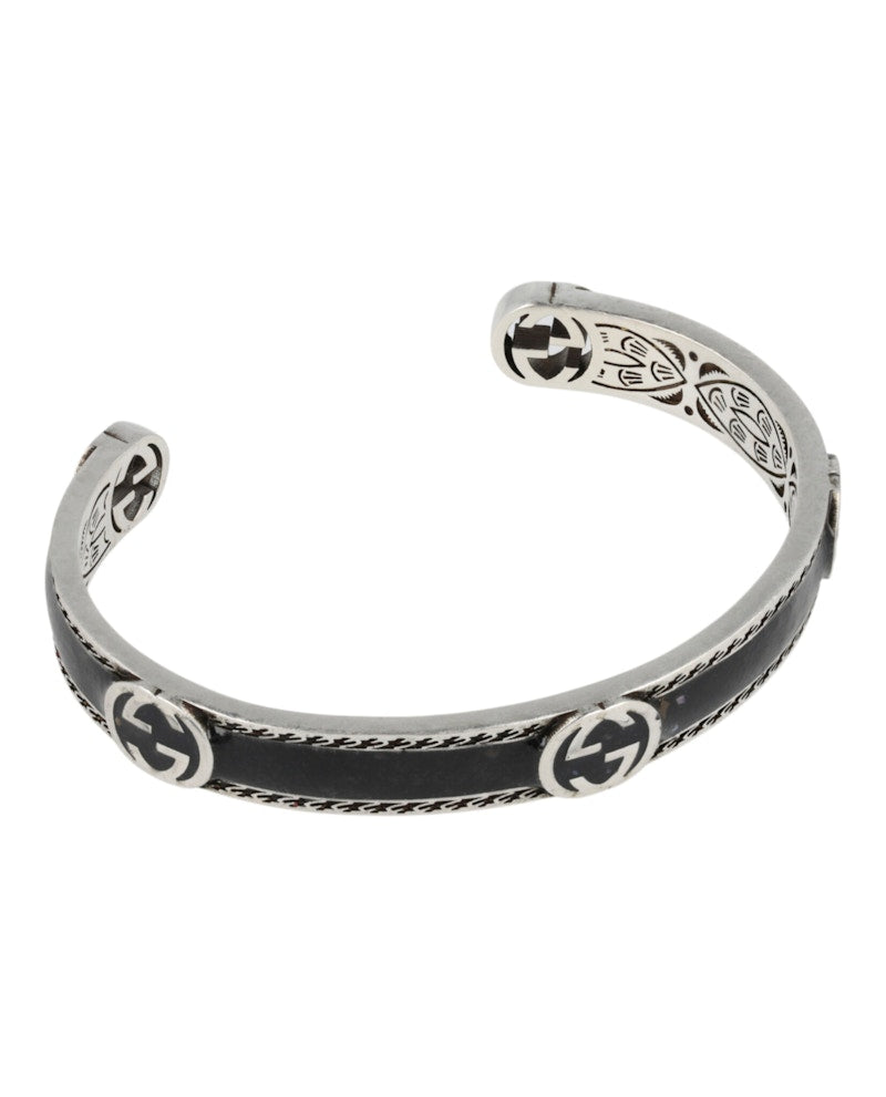 Gucci Sterling Silver Interlocking G Bracelet Silver
