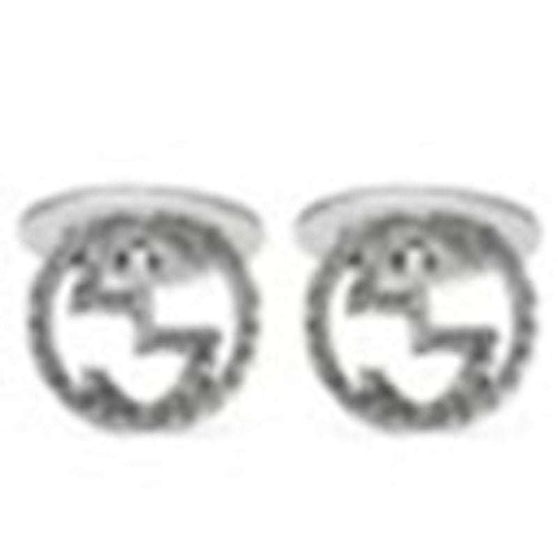 Gucci Sterling Silver Interlocking G Cufflinks Silver