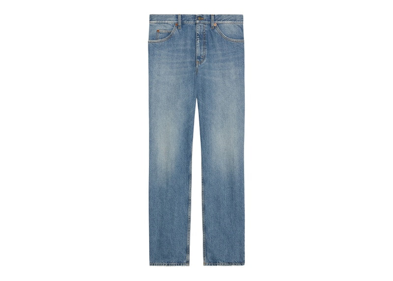 Gucci Straight Leg Denim Pant Blue