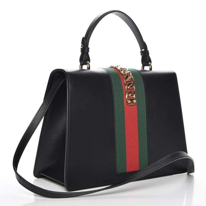 Gucci Sylvie Top Handle Medium Black
