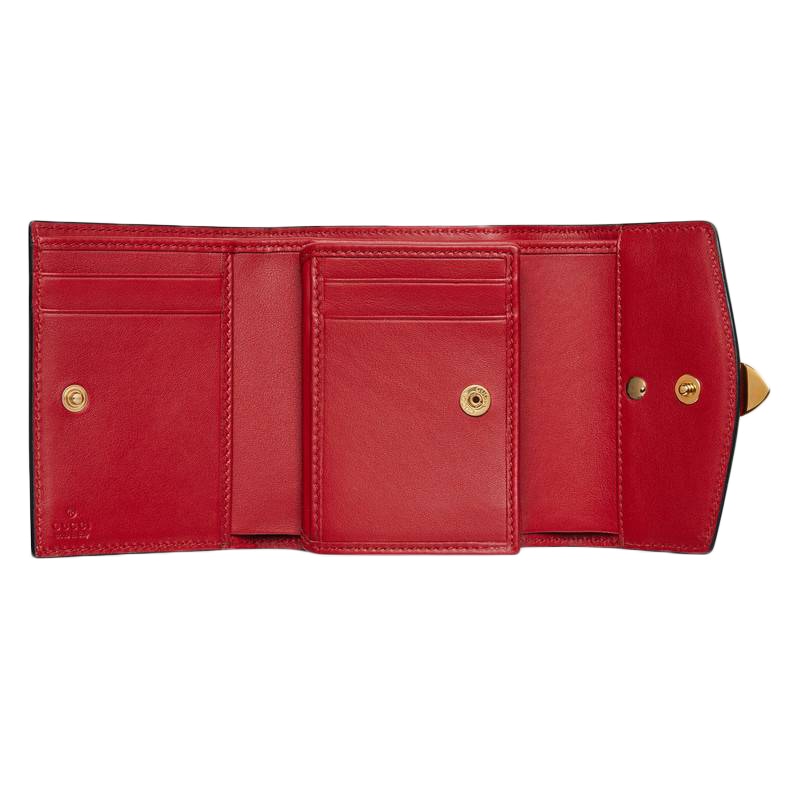 Gucci Sylvie Wallet Hibiscus Red