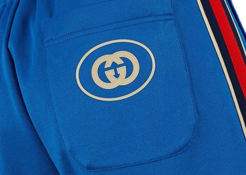 Gucci Technical Jersey Shorts Blue