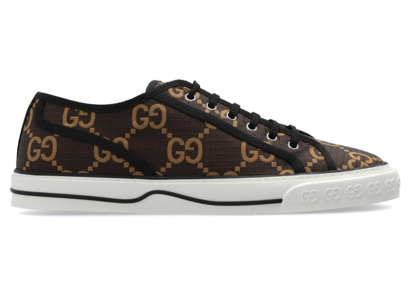 Gucci Tennis 1977 Low GG Monogram Ebony Beige