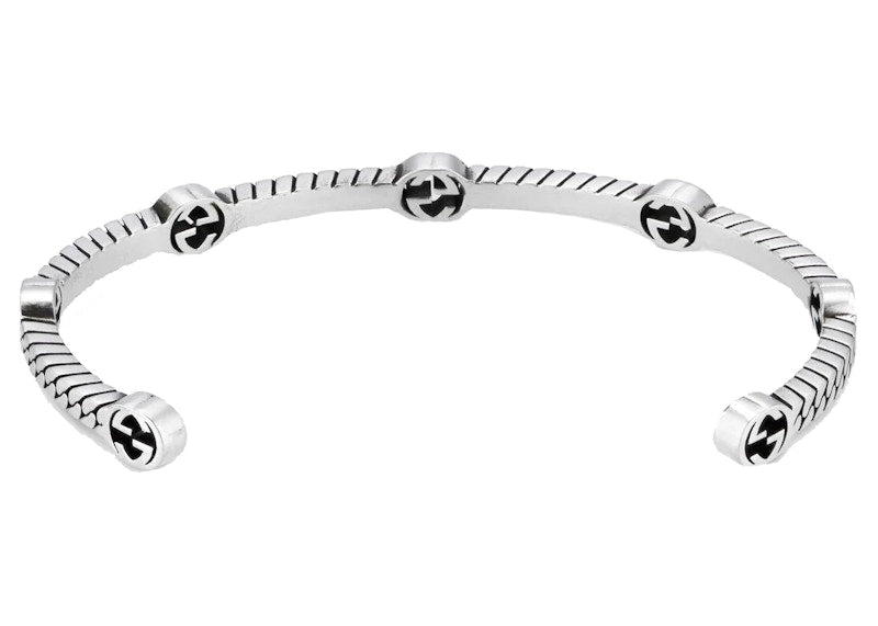 Gucci Thin Interlocking G Bracelet Silver
