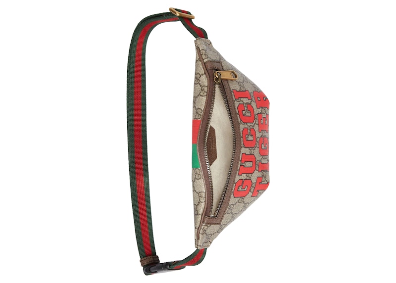 Gucci Tiger GG Belt Bag Beige/Ebony