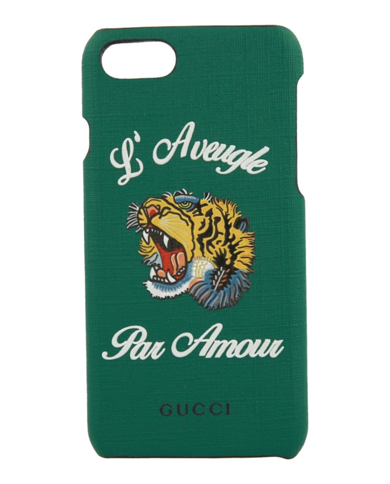 Gucci Tiger Head iPhone 7 Case Emerald
