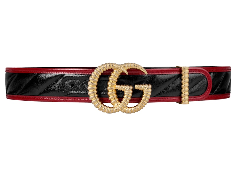 Gucci Torchon Double G Buckle Belt 1.6 Width Black