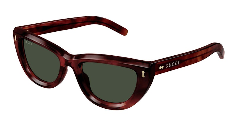 Gucci Tortoise Cat-Eye Frame Sunglasses Havana/Green (GG1521S-002-FR)