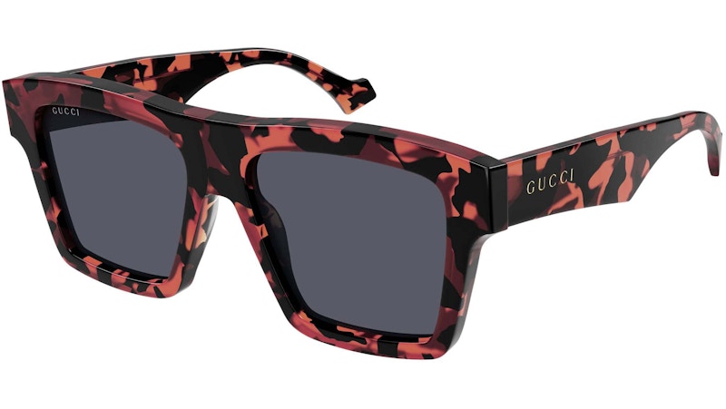 Gucci Tortoise Square Frame Sunglasses Havana/Grey (GG0962S-012-FR)