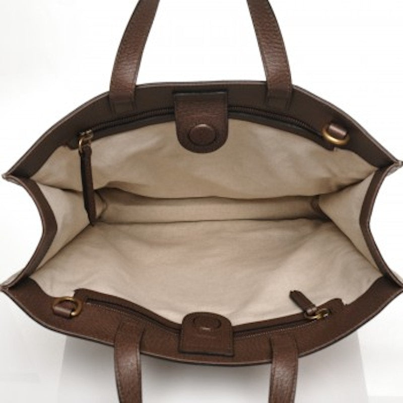 Gucci Courrier Tote GG Supreme Monogram Embroidered Brown/Dark Brown