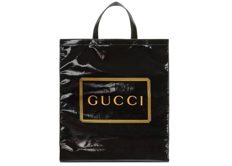 Gucci Tote Print Medium Black
