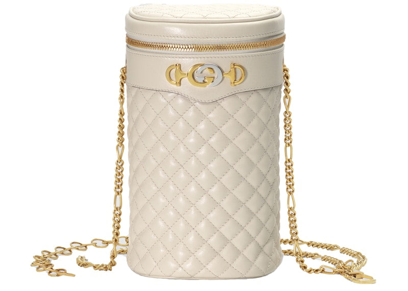 Gucci Trapuntata Belt Bag Pouch Quilted White