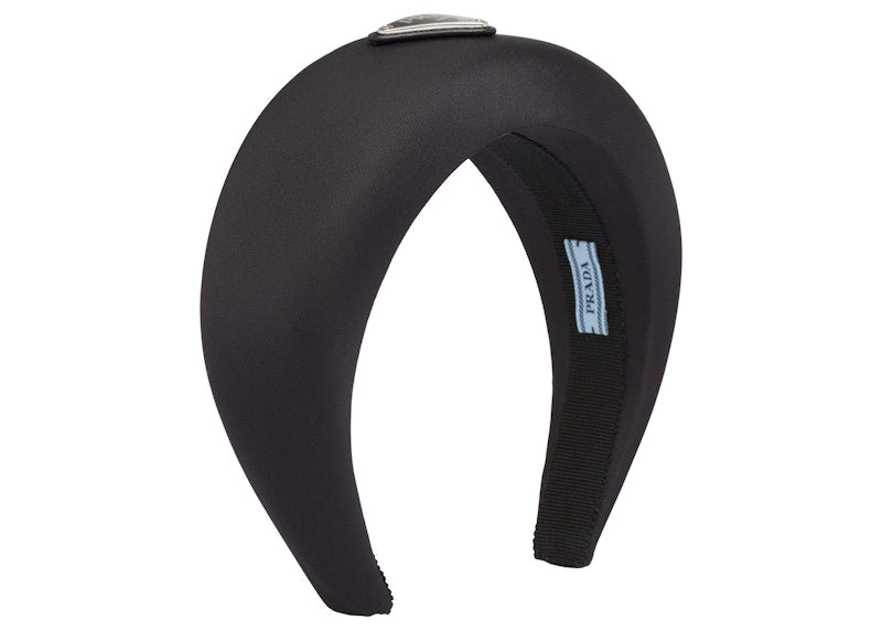 Gucci Triangle Logo Nylon Headband Black