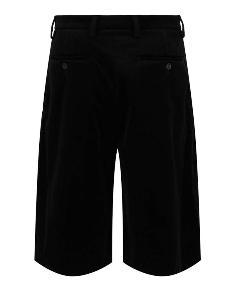 Gucci Velvet Pleat-Front Shorts Black