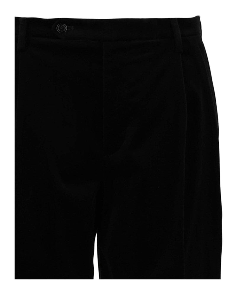 Gucci Velvet Pleat-Front Shorts Black