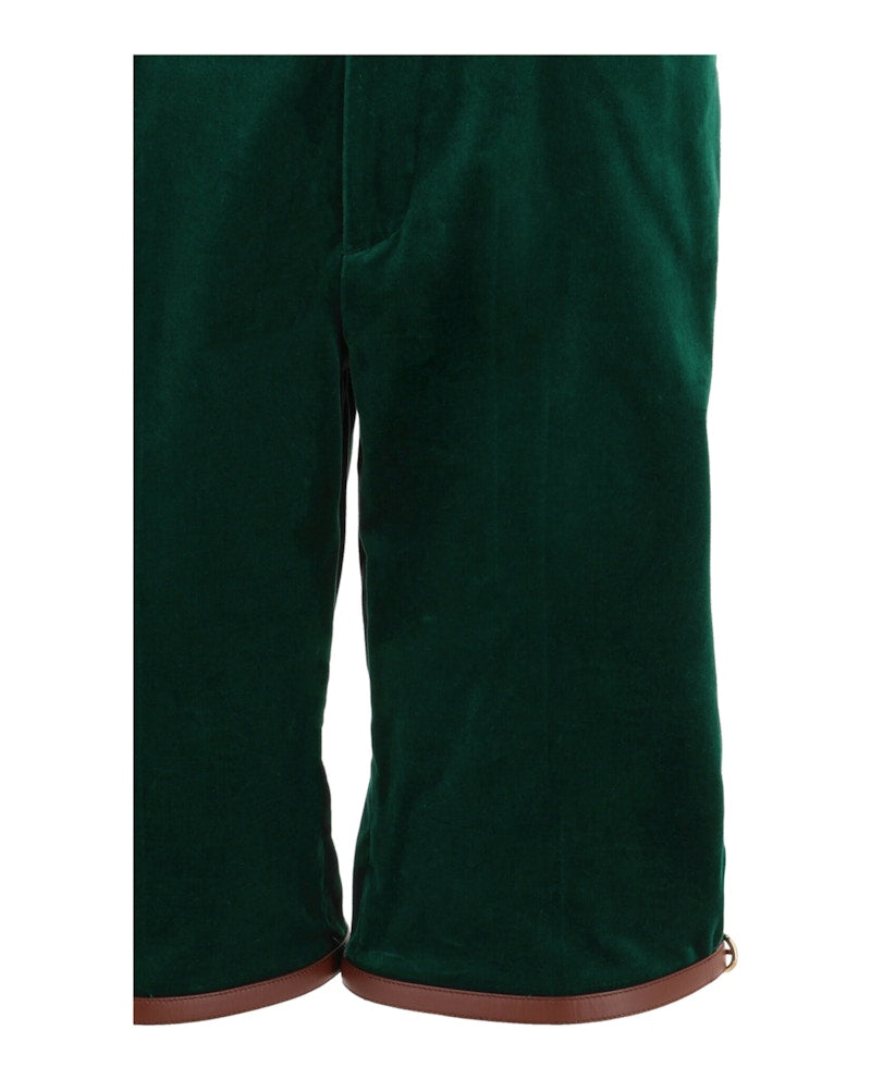 Gucci Velvet Shorts Green
