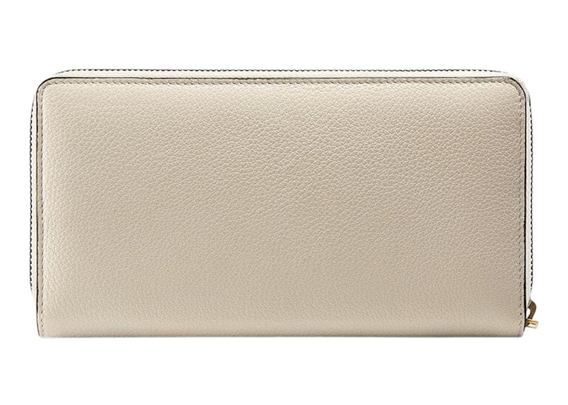 Gucci Vintage Logo (12 Card Slots) Zip Around Wallet White/Multi