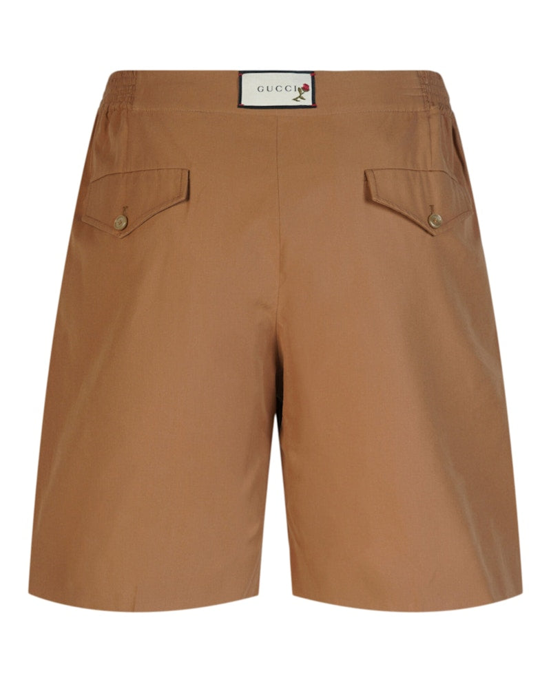 Gucci Waistband Shorts Sand