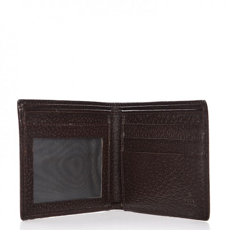 Gucci Mens Bifold Wallet Monogram GG Brown/Beige