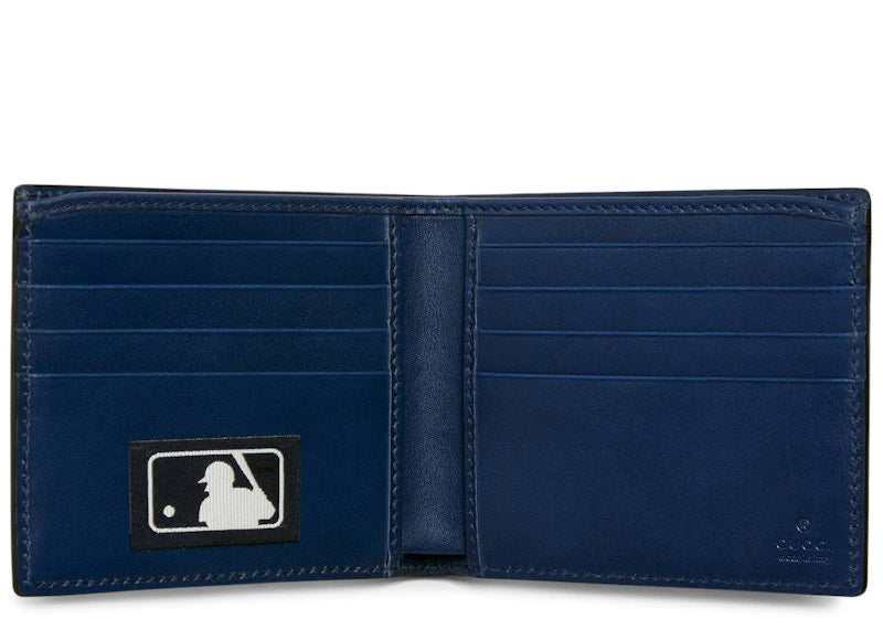 Gucci Wallet NY Yankees Patch Royal Blue