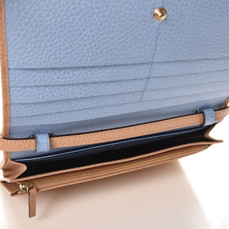 Gucci Swing Wallet Mini Camelia Mineral Blue