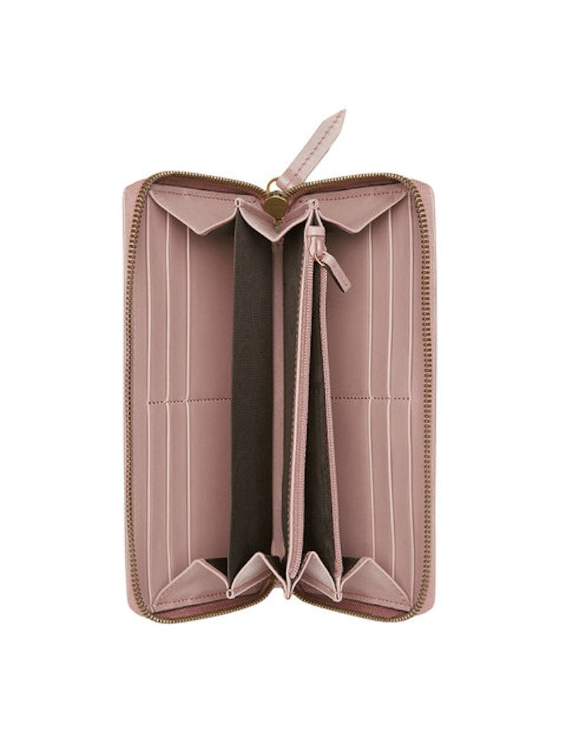 Gucci GG Marmont Wallet Zip Around Matelasse Dusty Pink
