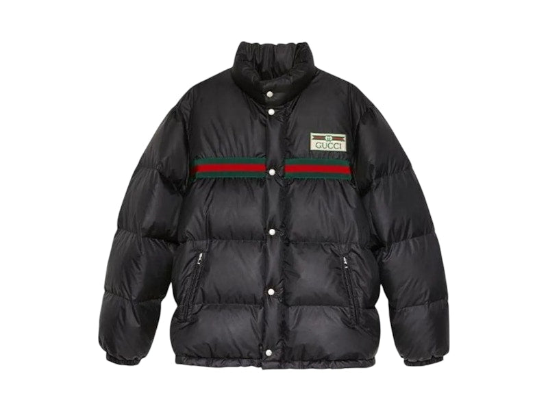 Gucci Water Repellent Down Jacket Black