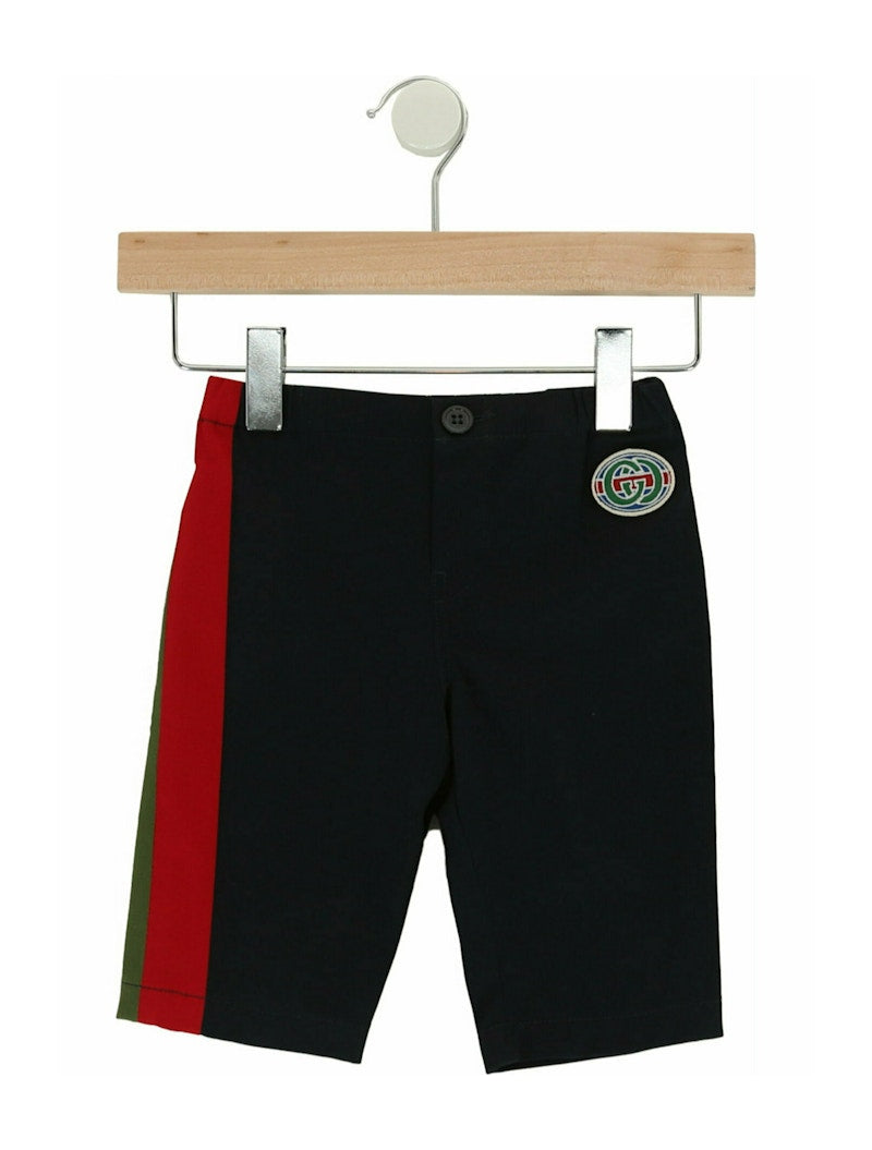 Gucci Web Accent Trousers Navy