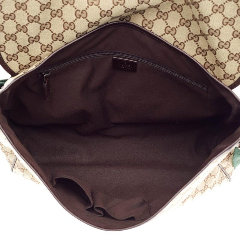 Gucci Web Strap Messenger GG Medium Brown