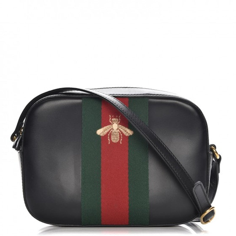 Gucci Webby Bee Shoulder Small Black