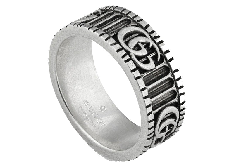 Gucci With Double G Ring Silver