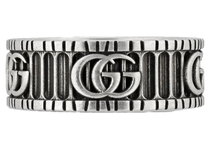 Gucci With Double G Ring Silver